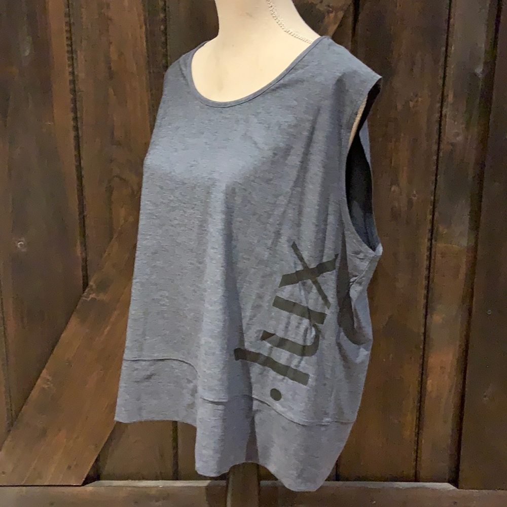 Grey Heather Cecilia Lux Muscle top by lukka lux